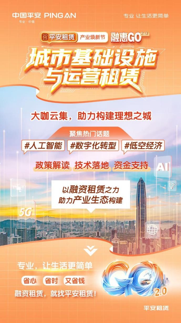 【2025融惠GO】 聚焦前沿，平台升级平安租赁助推智慧城市转型发展