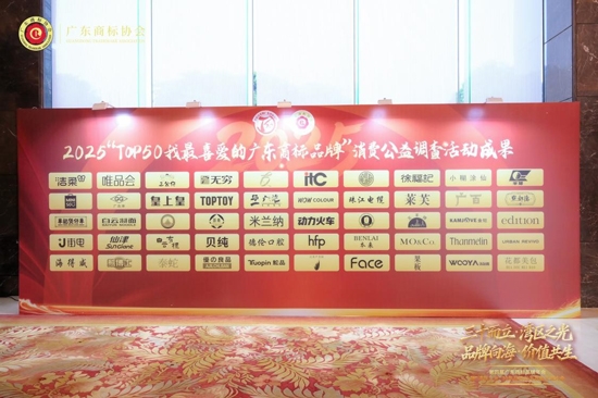 果板®获2025“TOP50我最喜爱的广东商标品牌”